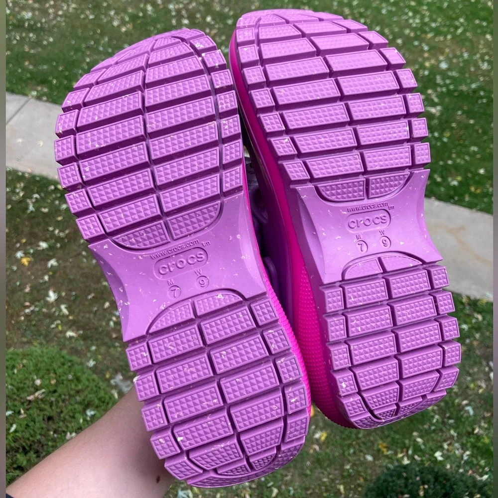 Crocs Mega Crush Platform Sandal Bubble Purple Pink NEW WITH TAGS